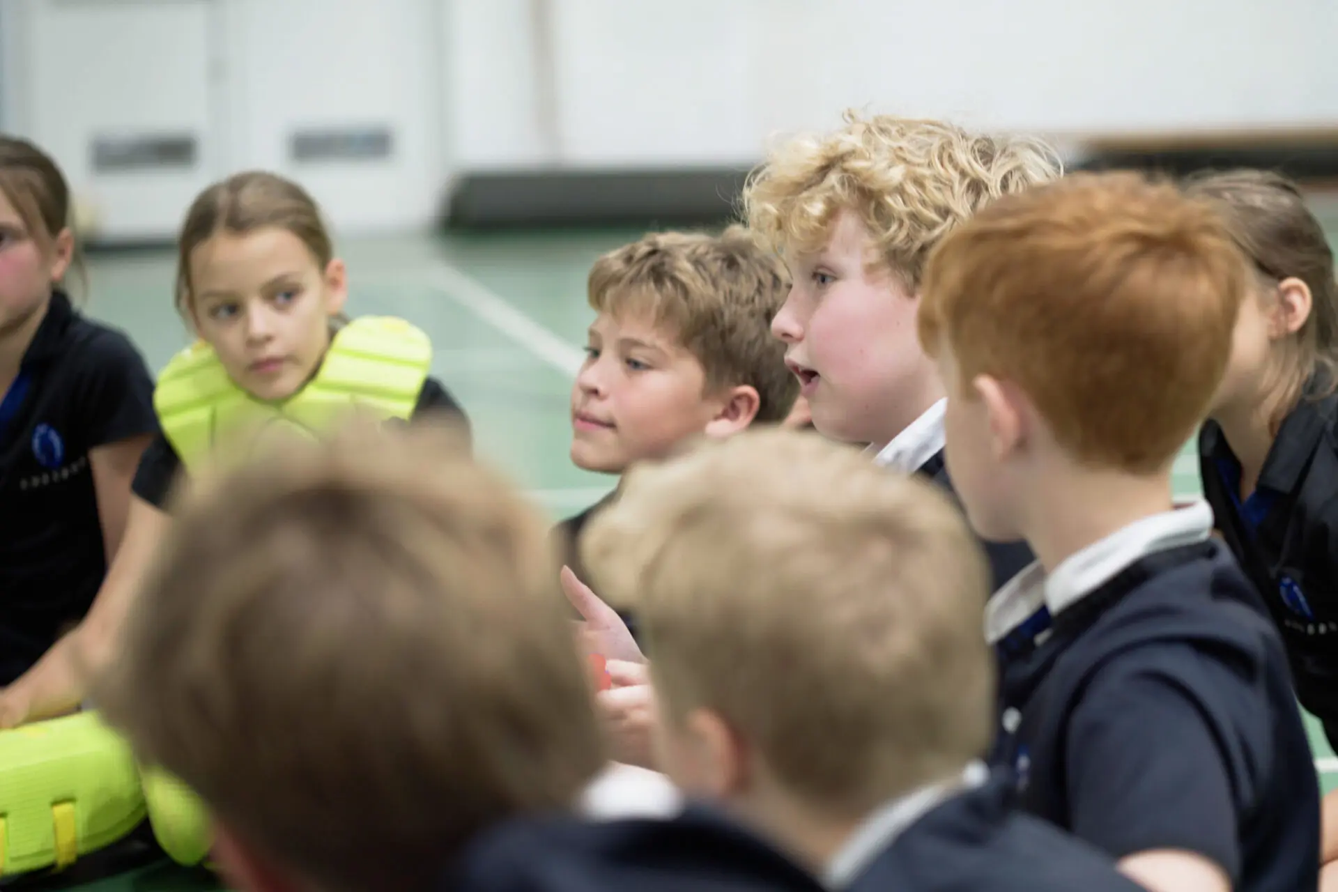 Image of a group of pupils talking together