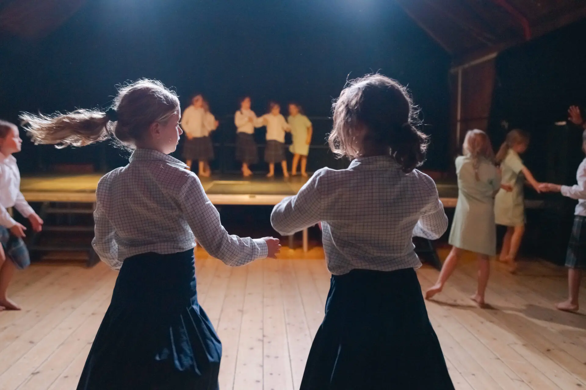 Image of pupils in a performing arts class