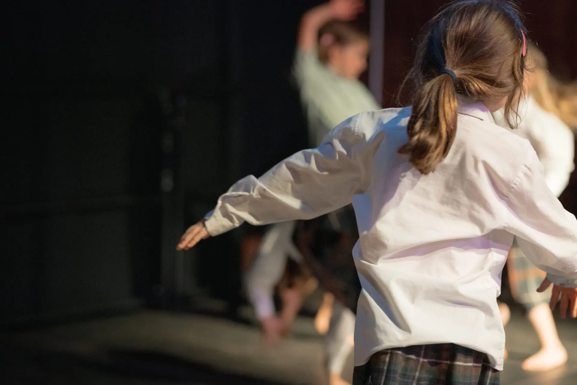 Image of pupils in a drama class