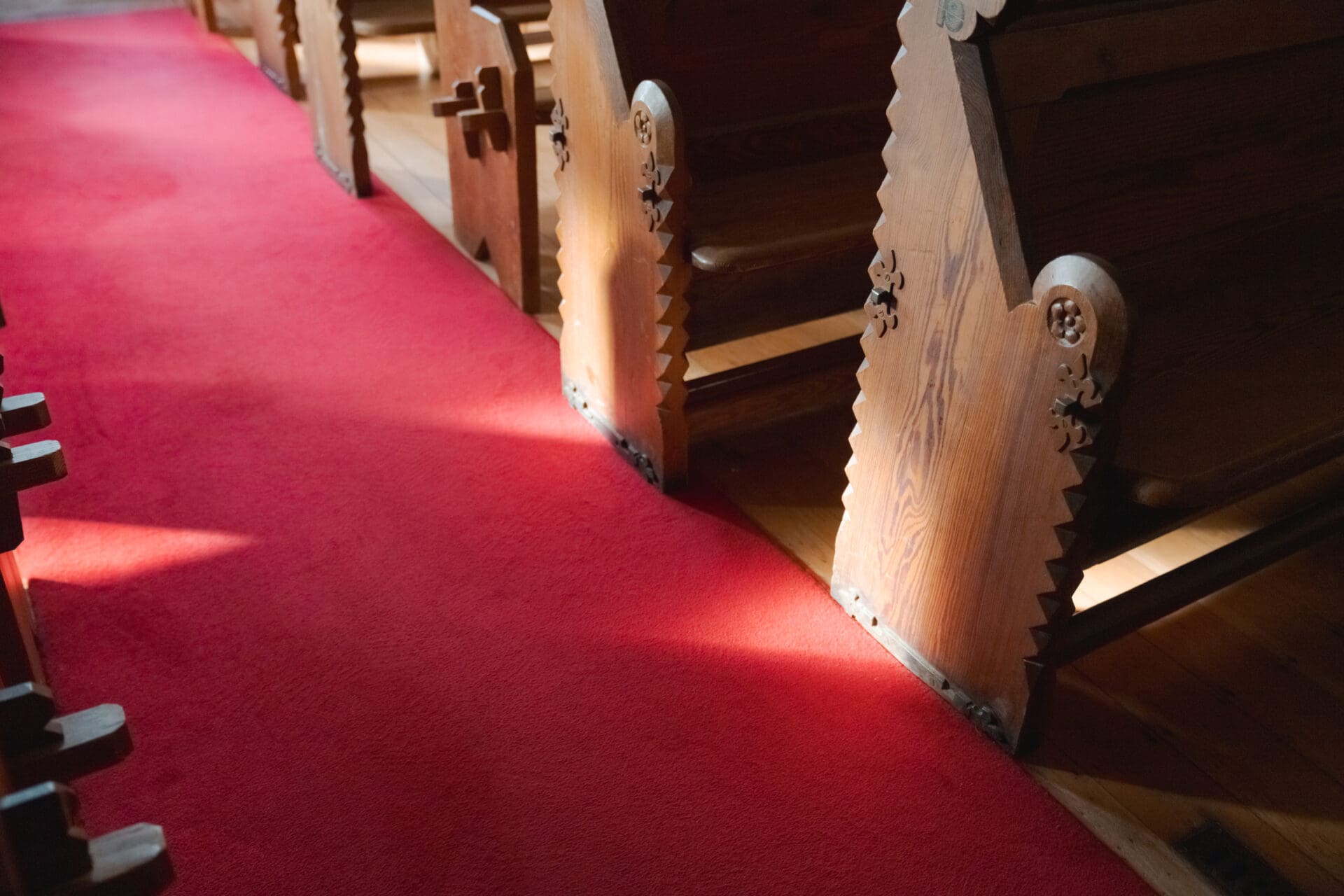 Image of the school chapel pews